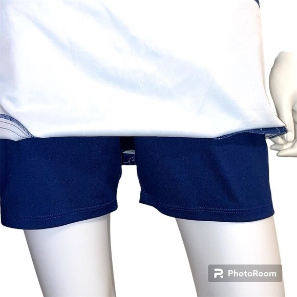 Pebble Beach Dry-Luxe Performance Navy Floral Golf Tennis Skort Skirt Size M - Picture 4 of 9